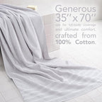 American Soft Linen 35x70 Jumbo Large Bath Towel, 600 GSM 100% Cotton Turkish - Image 2
