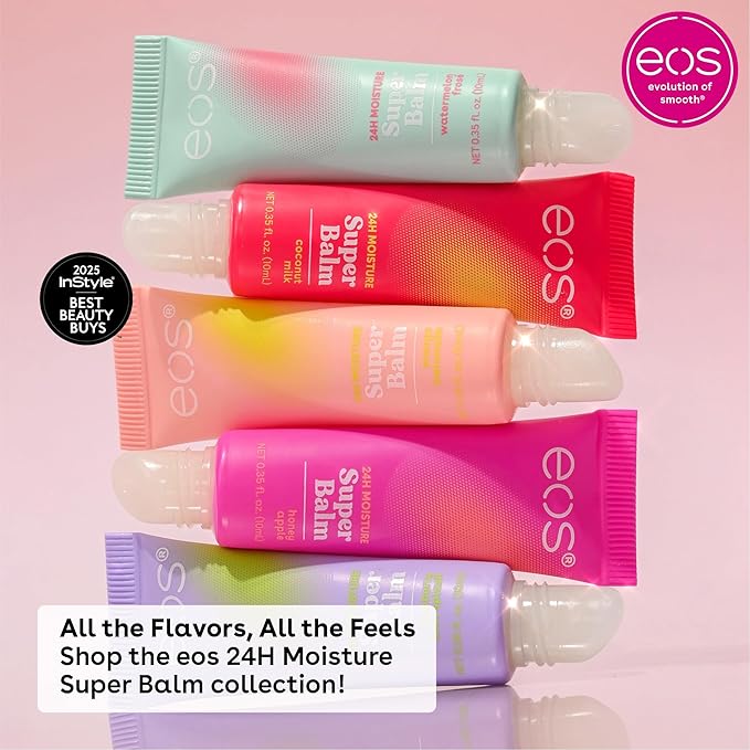 eos 24H Moisture Super Balm- Watermelon Frosé & Mango Melonade, Lip Mask - Image 7