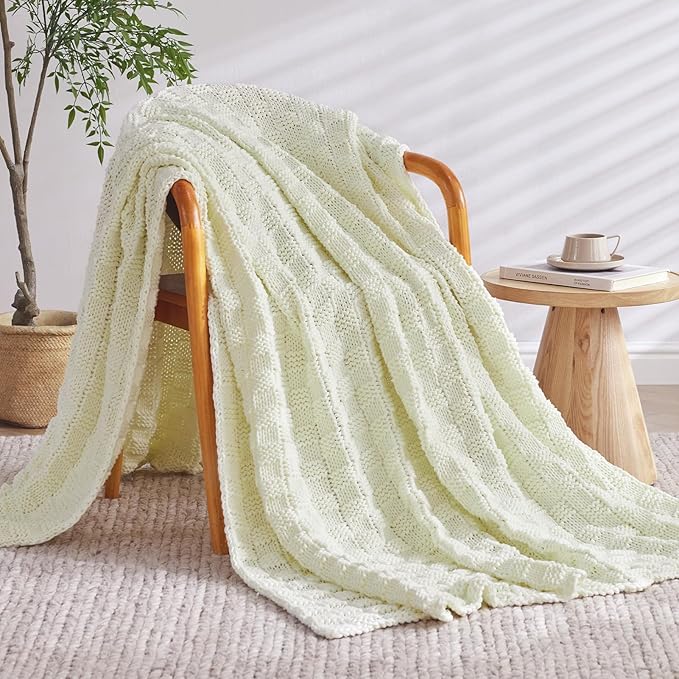 Knitted Weighted Blanket for Adult, No Beads Heavy Blanket 50” x 60'' 10lbs - Image 2