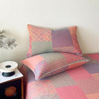mixinni 100% Cotton Double Layer Yarn Duvet Cover Set, Vintage Patchwork Floral - Image 7