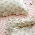 mixinni Pink Floral Duvet Cover Set King Size - Image 7