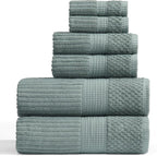 Springtree Home 100% Cotton Bath Towel Set | 6 Piece Set | Absorbent & by SpringtreeHome