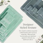 NY Loft 100% Cotton Hand Towel 6 Pack | Super Soft & Absorbent Quick-Dry Hand - Image 5