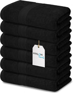 Avalon Towels Bath Towels for Bathroom 100% Cotton Black Bathroom Towels Pack by AvalonTowels
