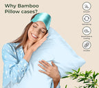 Royale Linens Cooling Pillow Cases Queen Size Set of 2-100% Rayon Derived from - Image 8
