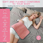 Pink Heating Pad for Gifts Soothing Heat Therapy for Women & Men, Perfect - Image 3