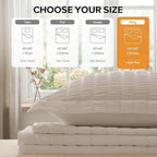 Cozyide Linen Duvet Cover King Size, 3 Pieces Bedding Duvet Covers, Soft - Image 3