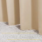 NICETOWN Biscotti Beige Blackout Curtains 84 inches Long - Image 6
