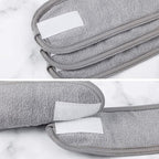 Whaline Spa Facial Headband Head Wrap Terry Cloth Headband 4 Counts Stretch - Image 5