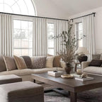 Topfinel 100% Blackout Linen Curtains 80 Inch Length, Pinch Pleated Oatmeal - Image 7