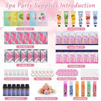 KYDA 78PCS SPA Party Supplies, Face Mask, Hand Cream, Lip Balm, Under Eye - Image 2