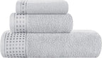 GLAMBURG Ultra Soft 3 Pack Cotton Towel Set, Contains a Bath Towel 28x55 inch by GLAMBURG