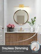 VOLISUN Bathroom Vanity Light 24 inch, 14W Dimmable 5CCT Led Bathroom Light - Image 5