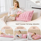YZ HOME Faux Fur Fluffy Body Pillow - Image 5