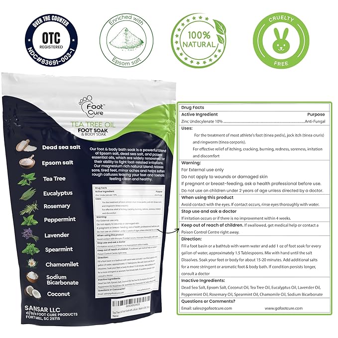 FOOT CURE Tea Tree Oil Foot Soak - Image 2