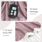 LaffyLo Electric Heated Blanket Twin Size 62 x 84, Fast Heating Blanket - Image 3