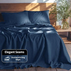 LBRO2M 100% Pure Linen Sheet Set Deep Pocket Up to 16" Bed Sheets Sets - Image 7
