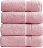 Springtree Home Luxury Bamboo Rayon Bath Towel Set of 4 | 35% Bamboo Rayon by SpringtreeHome