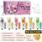 AZEN 60 Sets Bulk Gifts, Hand Cream and Lip Balm Bulk Set - Image 6