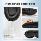 Sleep Mask for Deep Rest – 3D Weighted Design, 100% Light Blocking, Comfortable - Image 6