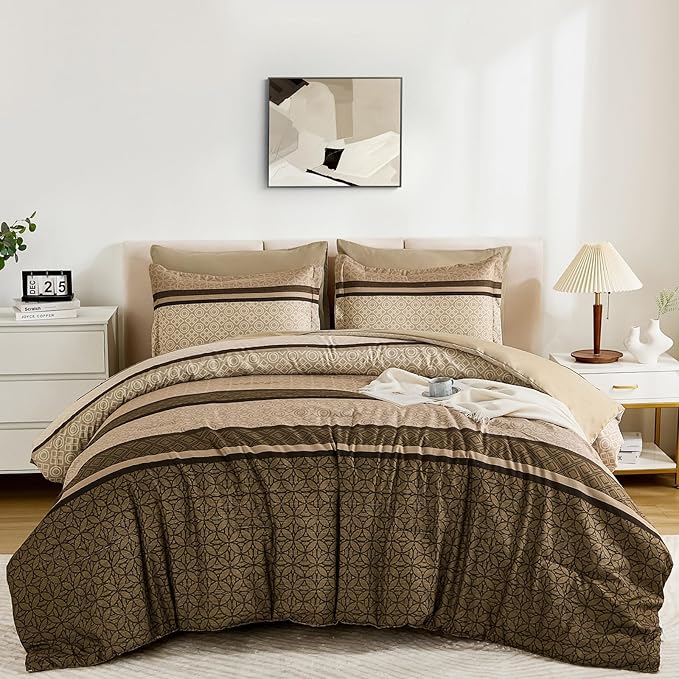 WONGS BEDDING Twin Comforter Set 6 Pieces, Soft Lightweight Micorfiber Bedding - Image 9