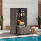 HOMREST Outdoor Pool Towel Rack by HOMREST