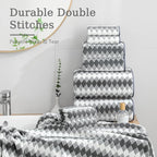 8 Piece Bathroom Towel Set Dark Grey|2 Oversized Large Bath Towels Sheet - Image 6