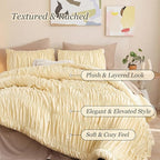 weigelia Cinched Comforter Set Full – Soft Girl Ruched Bedding Set, Apartment & - Image 2