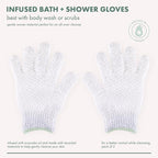 EcoTools Avocado Oil Infused Gentle Exfoliating Bath and Shower Gloves - Image 3