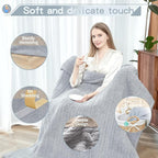 SNUGSUN Heated Queen Blanket Double Sided Sherpa, Soft Heating Electric Blanket - Image 3