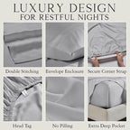 Karissa Mae Cooling Bamboo Viscose Standard Size Pillowcase Set | 100% - Image 3