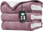 LaffyLo Electric Heated Blanket Full Size 72 x 84, Fast Heating Blanket by LAFFYLO