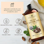 Handcraft Blends Organic Castor Oil 16 Fl Oz | Roll on Bottle | 100% Pure and - Image 4