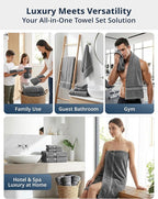 LANE LINEN Bath Towel Set of 12 – Premium 100% Cotton Towels - Image 8