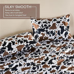 MR&HM Satin Sheets with Elastic Corner Straps, Twin Size 3-Piece Silky Bedding - Image 4