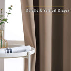 NICETOWN Blackout Sliding Door Curtains 2 Panels 102 inches Length - Image 5