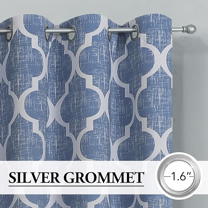 Beauoop 100% Blackout Curtains 72 Inches Long 2 Panels - Image 2