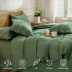 JELLYMONI Cotton Duvet Cover Twin XL Size - Image 4