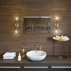 Globe Electric 2-Light Vanity Light, Matte Brass, Open Socket, Horizontal - Image 2