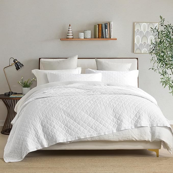 SahSahCasa Quilt Set Queen Size, 100% Cotton Quilt Bedding Set Bedspread - Image 9