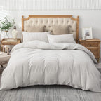 PURE ERA Jersey Knit Duvet Cover Set 100% T-Shirt Heather Cotton Super Soft - Image 7