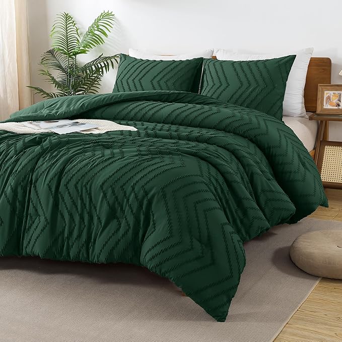 Andency Emerald Green Oversized Super King Plus Comforter Set 128x120, Extra - Image 2