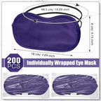 Tarpop 200 Pcs Eye Mask Sleeping Blindfold Eye Cover - Image 2