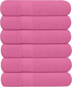 KAHAF COLLECTION 6 Pack Bath Towels Set 100% Ring Spun Cotton, Lightweight by KAHAF+COLLECTION