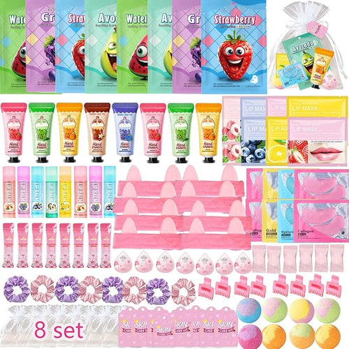 112PCS Spa Party Supplies for Girls, Spa Party FavorsInclude Face Masks by Unknown