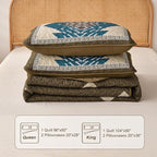 Dintszyayue Brown Boho Quilt Set Queen, Aztec Western Quilt Bedspread Set - Image 8