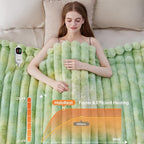 Heated Throw Blanket, Faux Fur Cozy Heating Blanket - Image 4