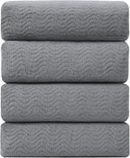 4 Pack Washcloths Set 13"x13", Highly Absorbent & Quick Dry Premium Towel by JessyHome