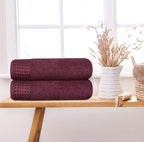 GLAMBURG 100% Cotton 2 Pack Oversized Bath Towel Set 28x55 Inches, Ultra Soft - Image 3