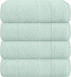 Belizzi Home 4 Pack Bath Towel Set 27x54, 100% Ring Spun Cotton, Ultra Soft by Unknown